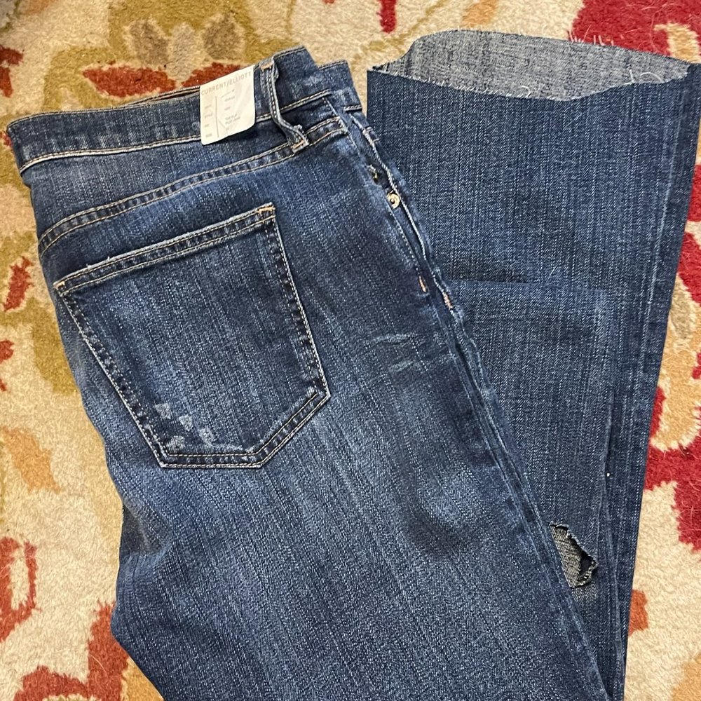 NWT Current Elliott The Flip Flop Denim Jeans - Picture 6 of 9